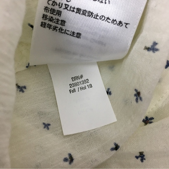 EDDIE BAUER Packable Long Sleeve Button Up Shirt Sheer Floral Size Medium NWT - Picture 9 of 10